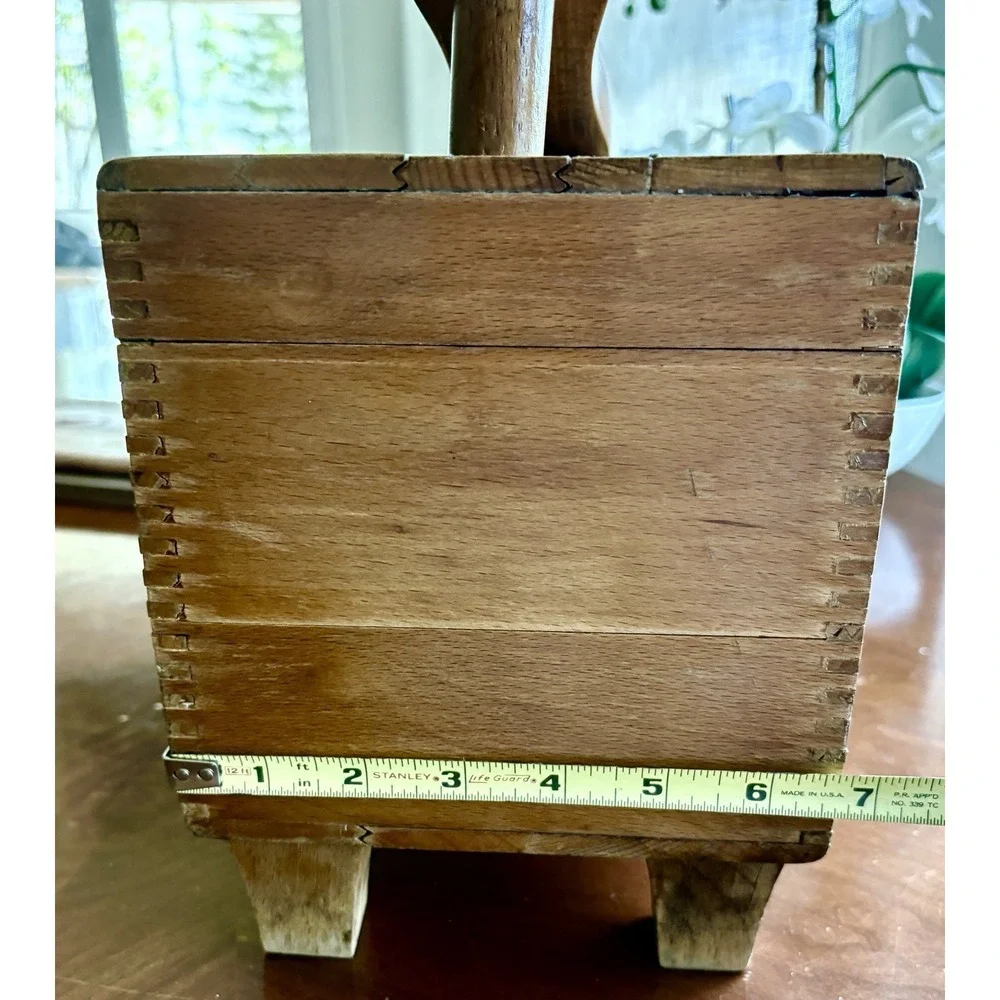 Cavalier Guardsman Vintage Wooden Shoebox Deluxe Shoes Shine Case Dovetail